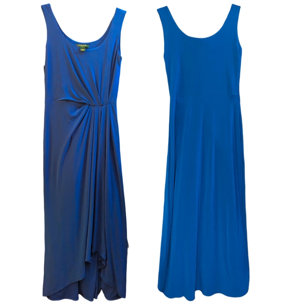 RALPH LAUREN Sleek Long Flowy Faux Wrap Maxi Classy PROM Wedding Formal Gown 2